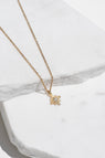 Zoe & Morgan | Inka Necklace - Gold/White Zircon