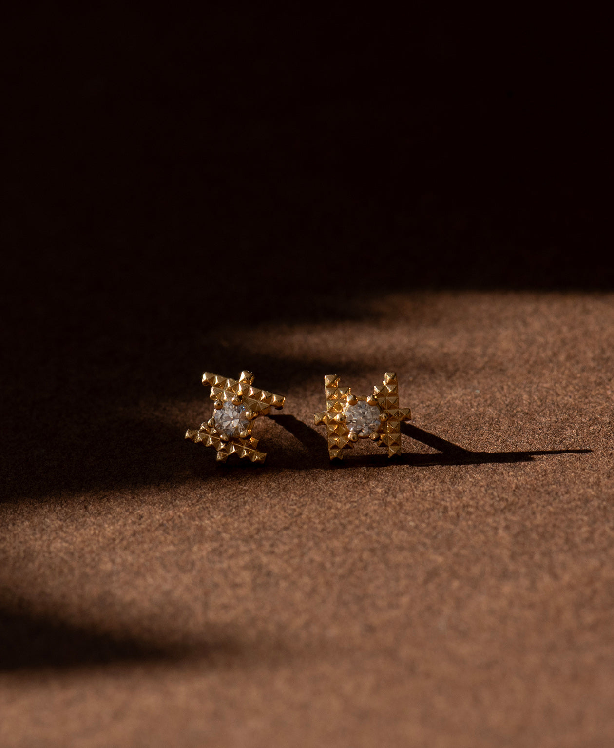 Zoe & Morgan | Inti Stud - Gold Peach Zircon