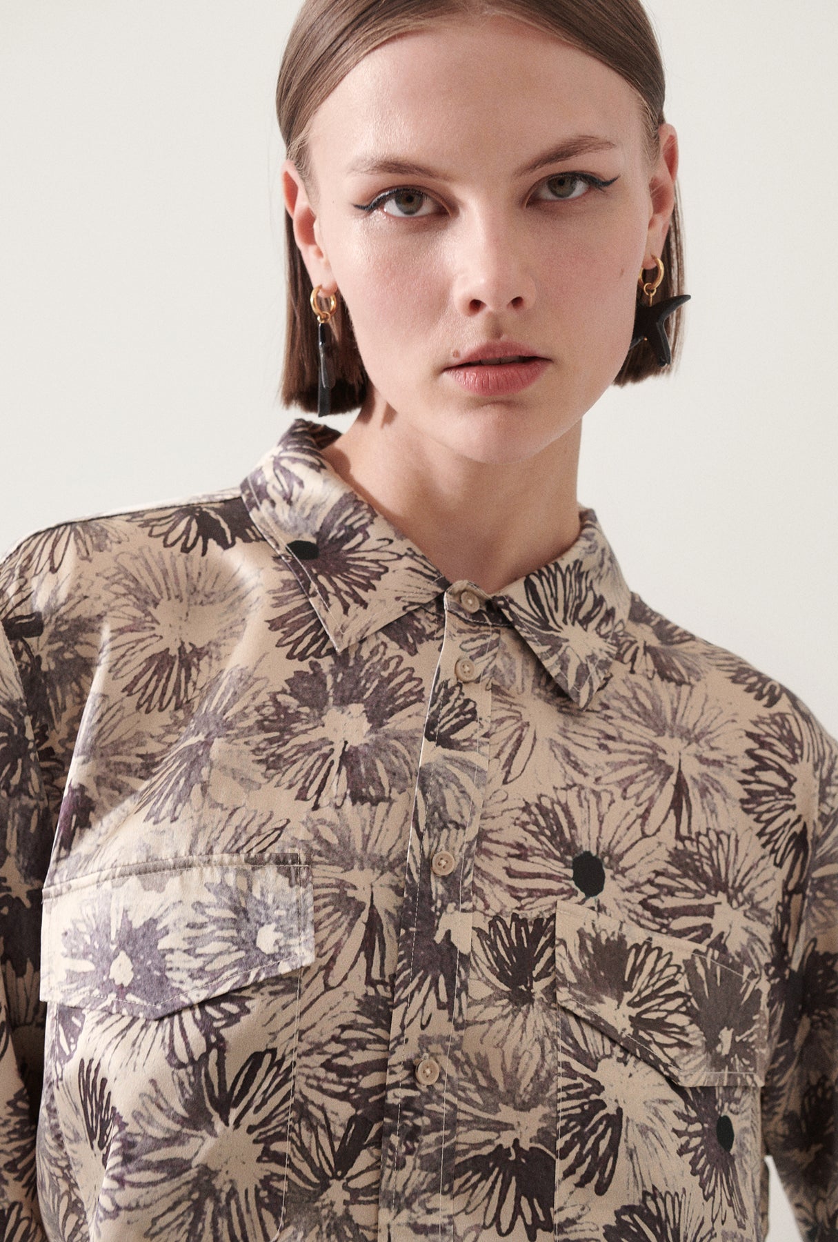 Silk Laundry | Boyfriend Silk Shirt - Aster Floral