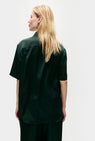 Silk Laundry | Short Sleeve Boyfriend Shirt - Scarab