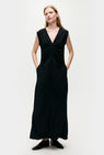 Silk Laundry | Pleated Dress - Black