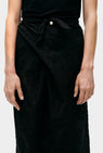 Silk Laundry | Clip Silk Wrap Skirt - Tulipa Black