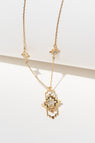 Zoe & Morgan | Munay Necklace - Gold/Aqua/WhtZir