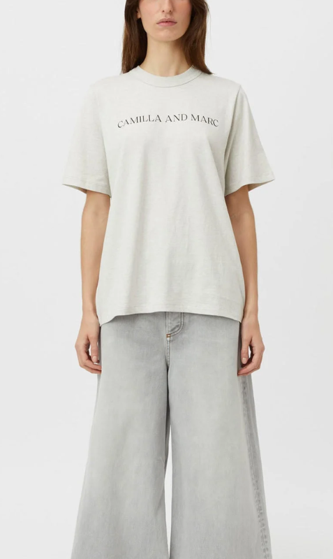 Camilla And Marc | Asher Tee - Oatmeal Marle