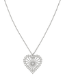 Zoe & Morgan | Amor Necklace - Silver/White Zircon