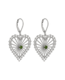 Zoe & Morgan | Amor Earrings - Silver/Chrome Diopside