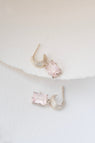 Zoe & Morgan | Blossom Earrings - Silver Rose Quartz