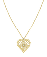 Zoe & Morgan | Amor Necklace - Gold/White Zircon