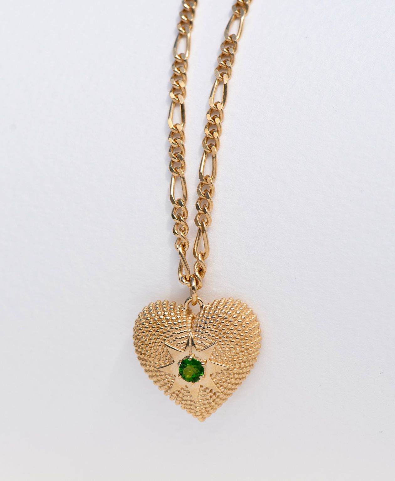 Zoe & Morgan | Brave Heart Necklace - Gold/Chrome Diopside