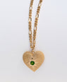 Zoe & Morgan | Brave Heart Necklace - Gold/Chrome Diopside