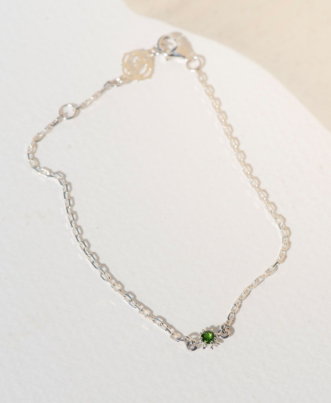 Zoe & Morgan | Stella Bracelet - Silver/Chrome Diopside