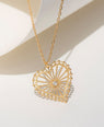 Zoe & Morgan | Amor Necklace - Gold/White Zircon