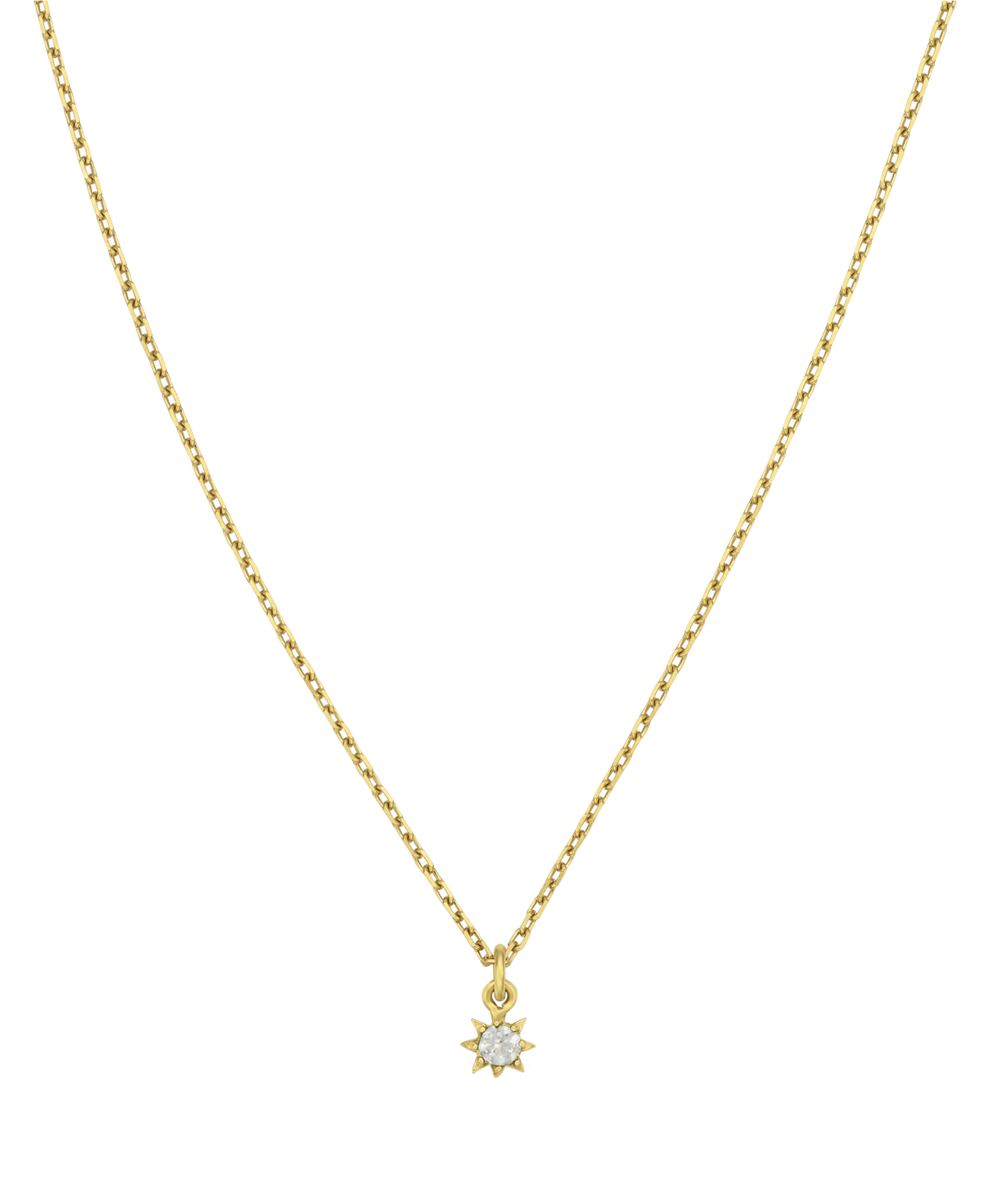 Zoe & Morgan | Stella Necklace - Gold/White Zircon