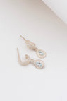 Zoe & Morgan | Althea Earrings - Silver With Aquamarine