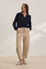 Velvet | Brylie Sanded Twill Utility Pant - Khaki