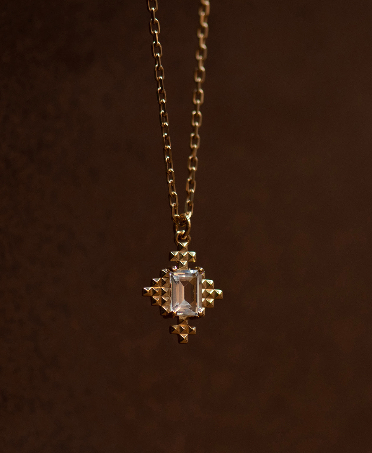 Zoe & Morgan | Reya Necklace - Gold/White Topaz