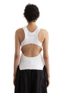 Bassike | Rib Cut Out Athletic Tank - White