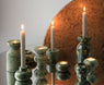 Tom Dixon | Stone Stacking Candleholder - Green