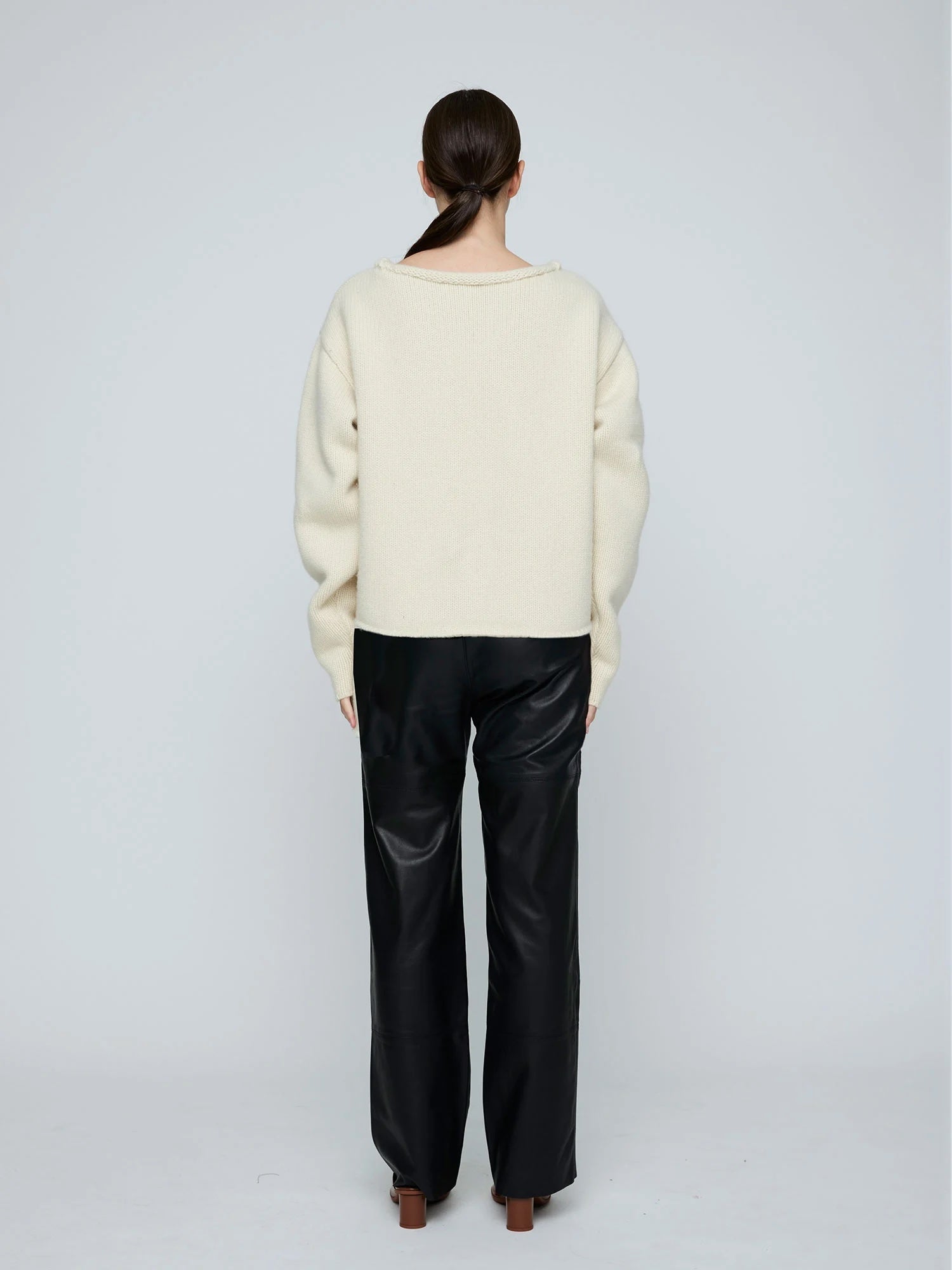 Wynn Hamlyn | Roll Neck Sweater - Ivory