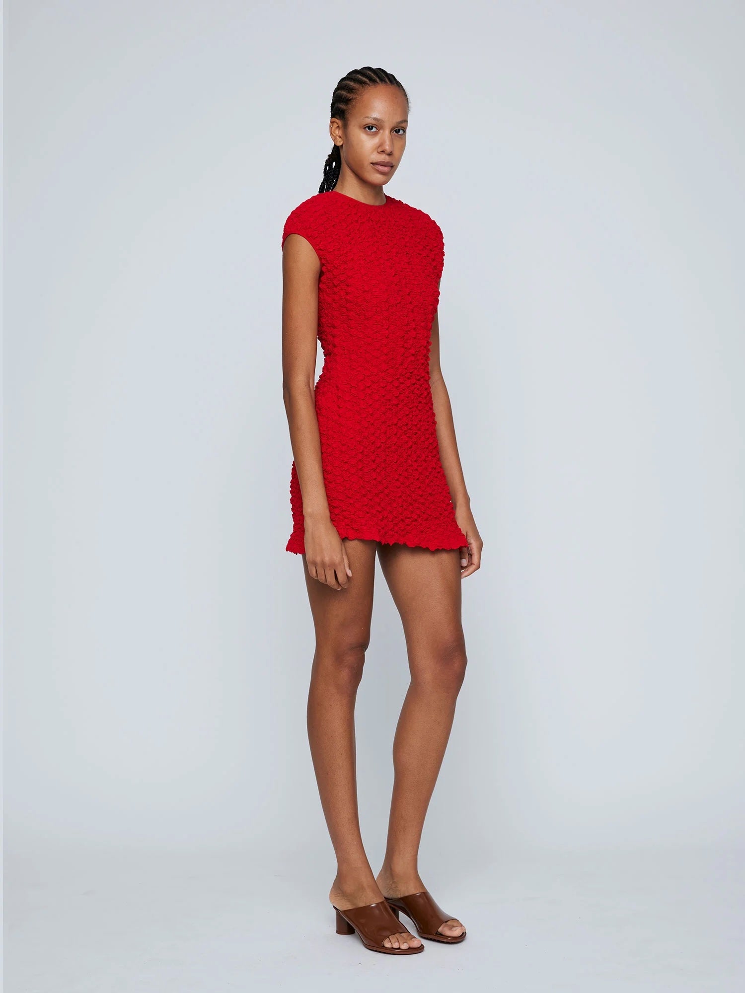 Wynn Hamlyn | Shirred Cotton Dress - Red