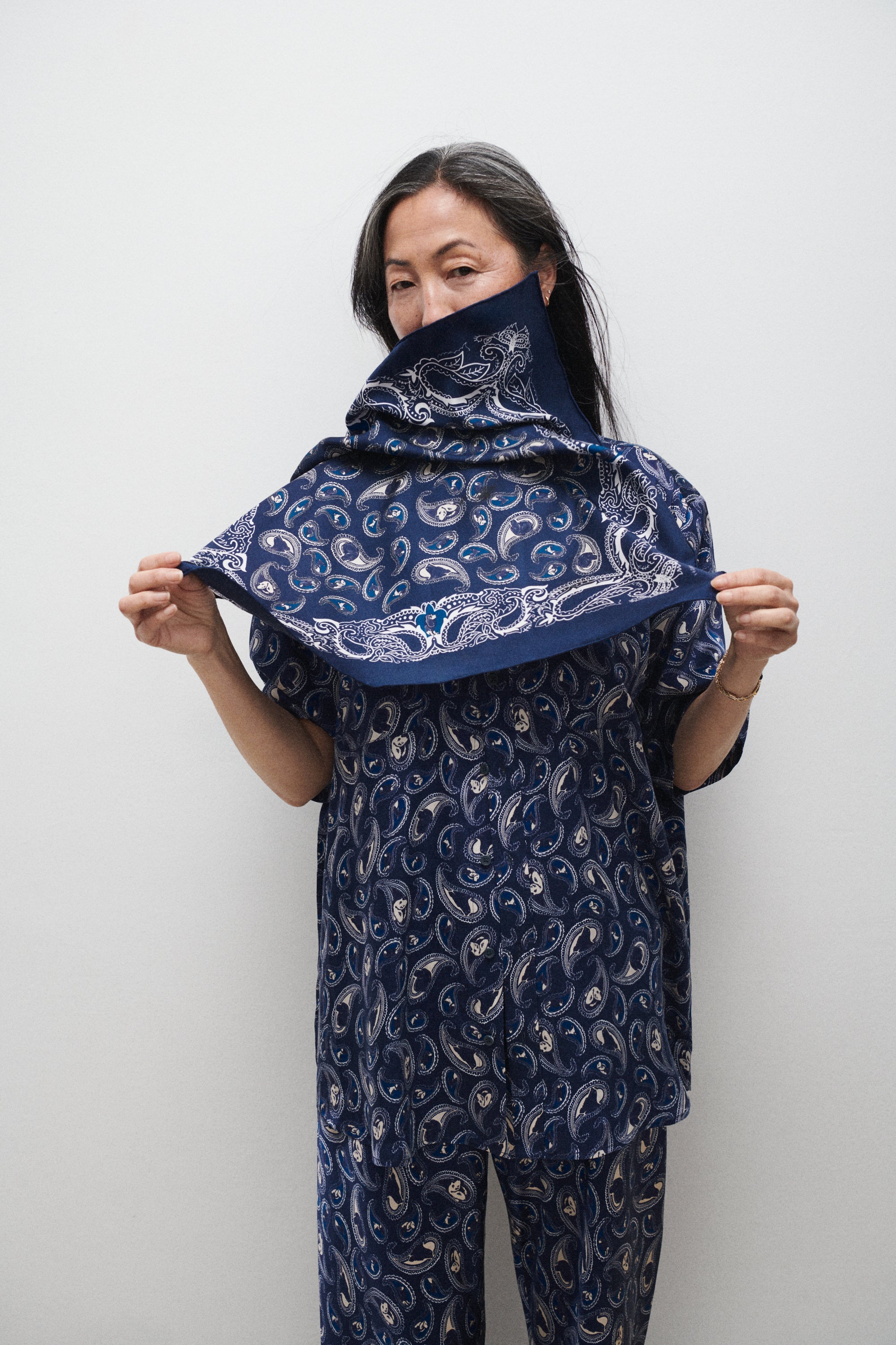 Silk Laundry | Scarf - Hounds Paisley