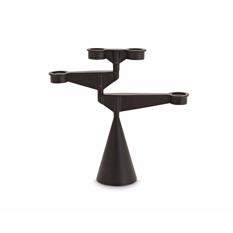 Tom Dixon | Spin Candelabra Mini Black Cast Iron