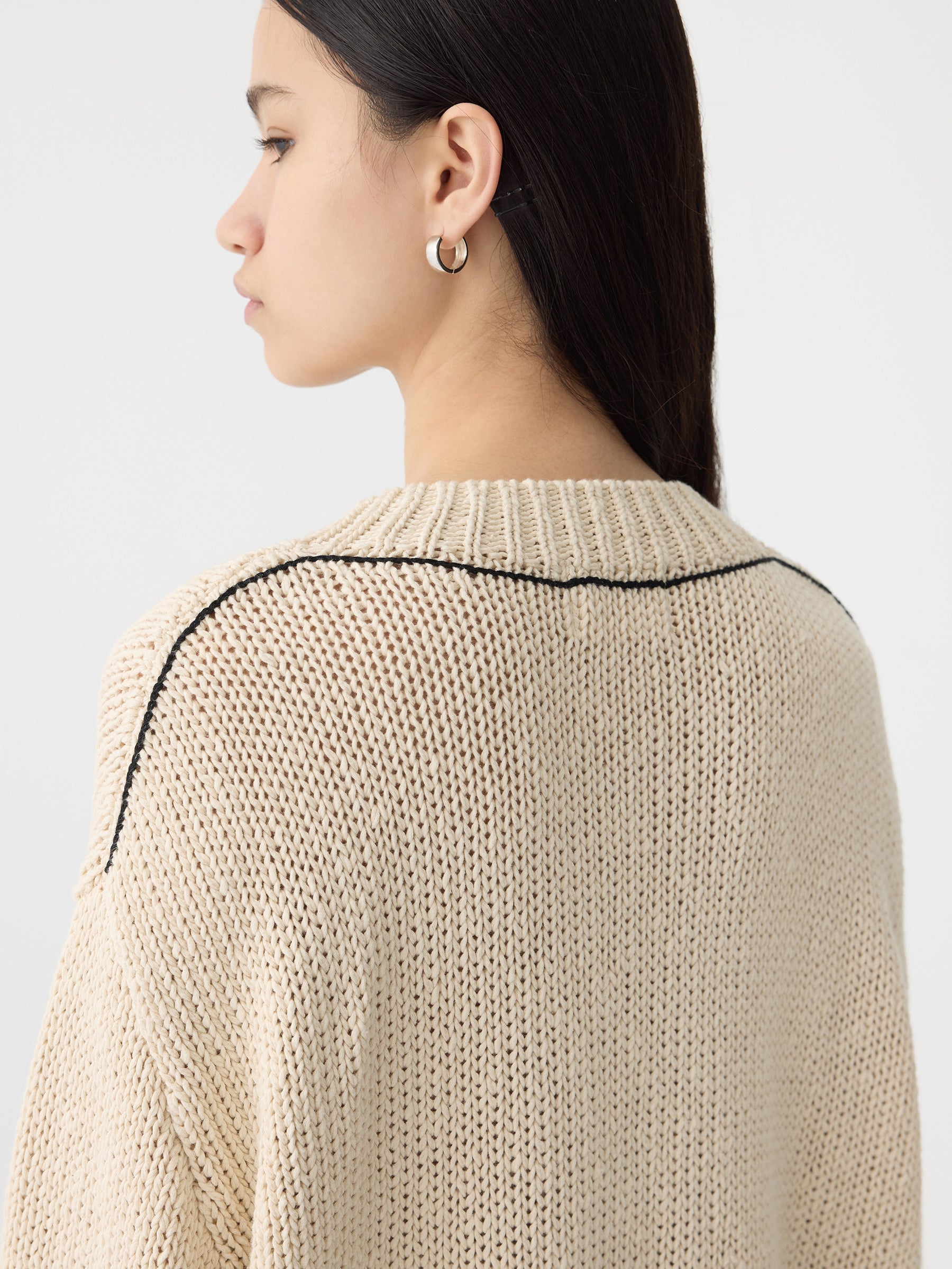 Bassike | Textured Cotton Linen Knit - Natural