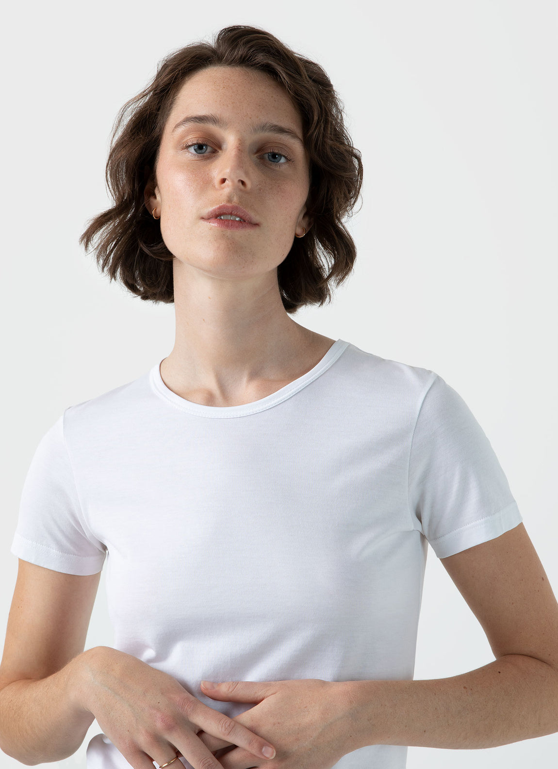 Sunspel | Shortsleeve Crew Neck T.Shirt - White