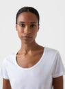 Sunspel | Scoop T.Shirt - White