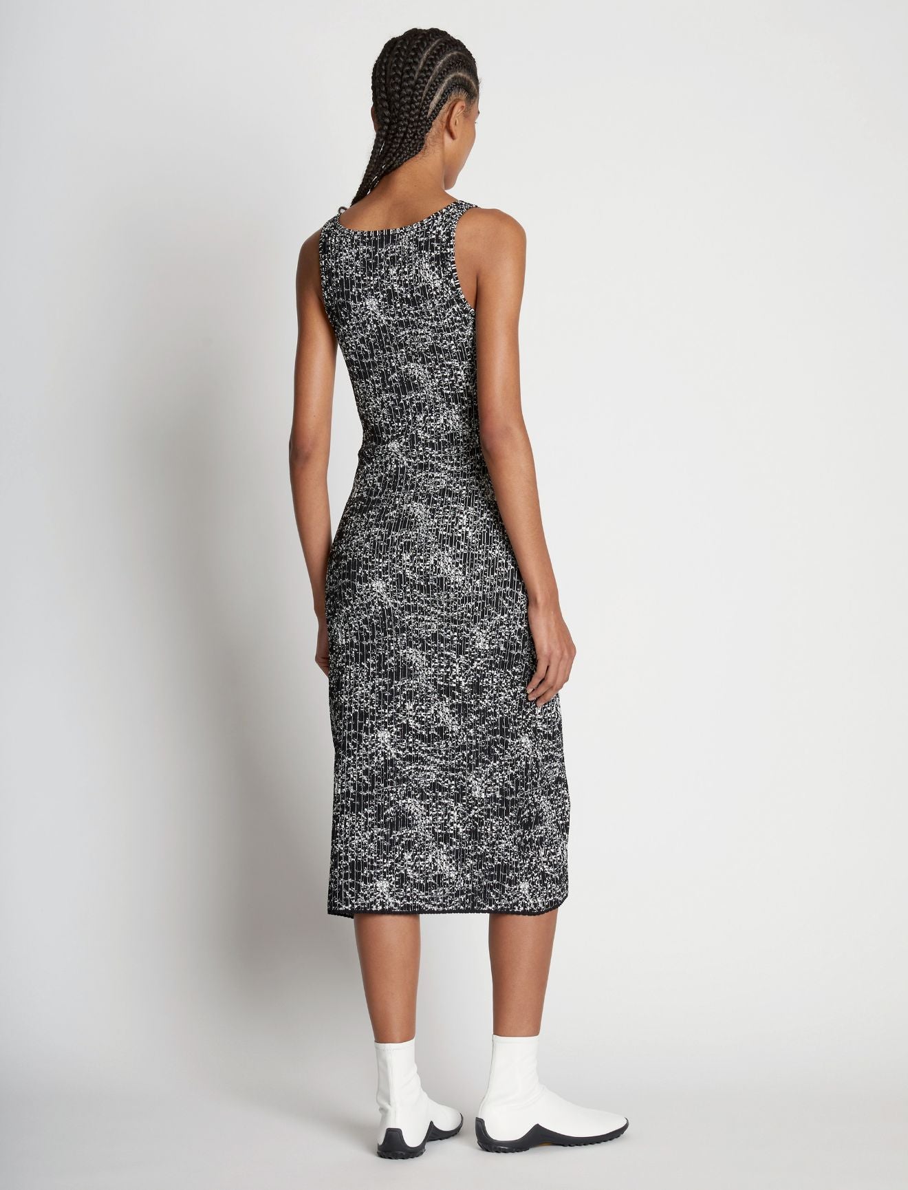 Proenza Schouler White Label | Speckle Knit Dress - Pearl/Black