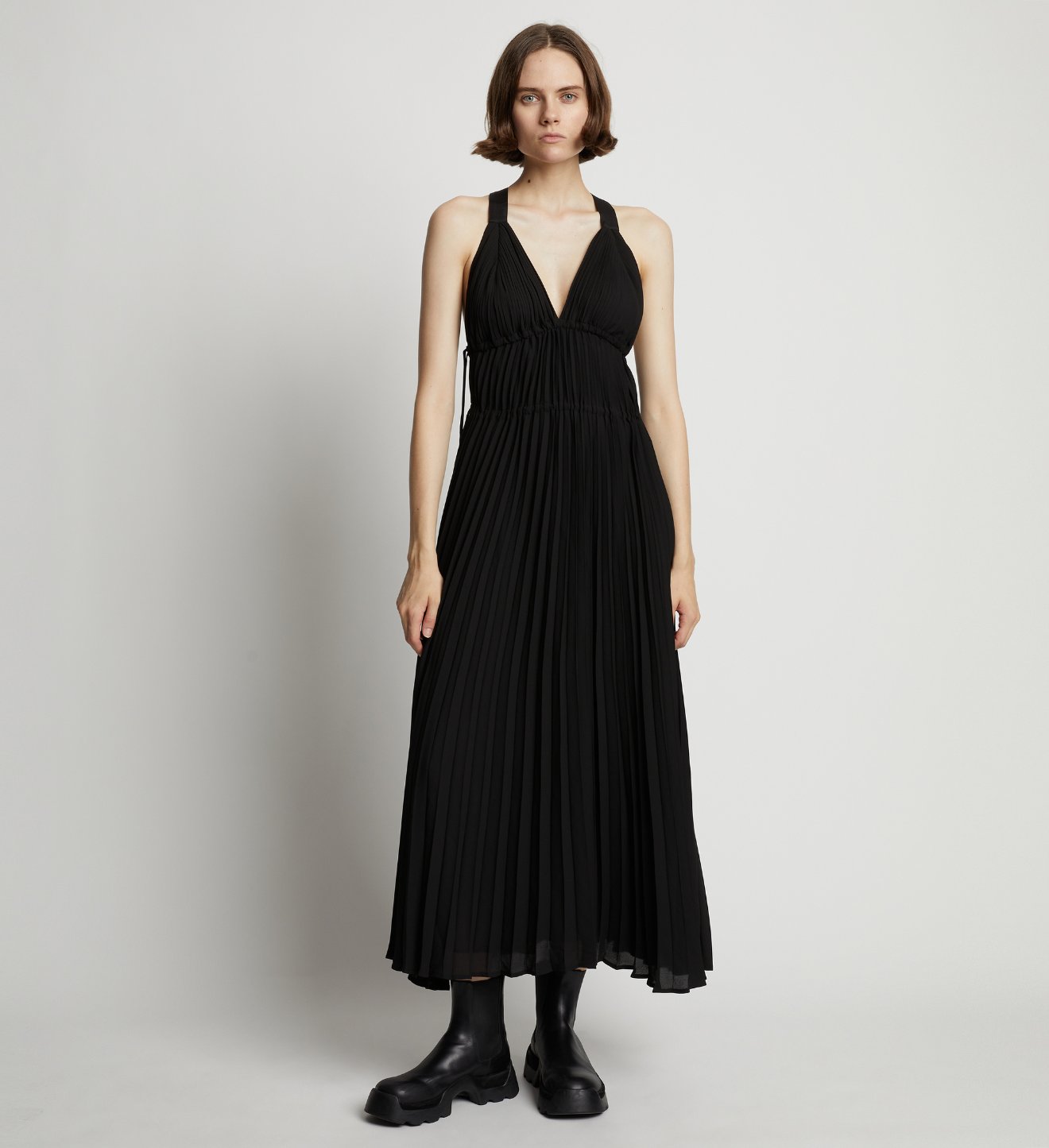 Proenza Schouler White Label | Broomstick Pleated Tank Dress - Black