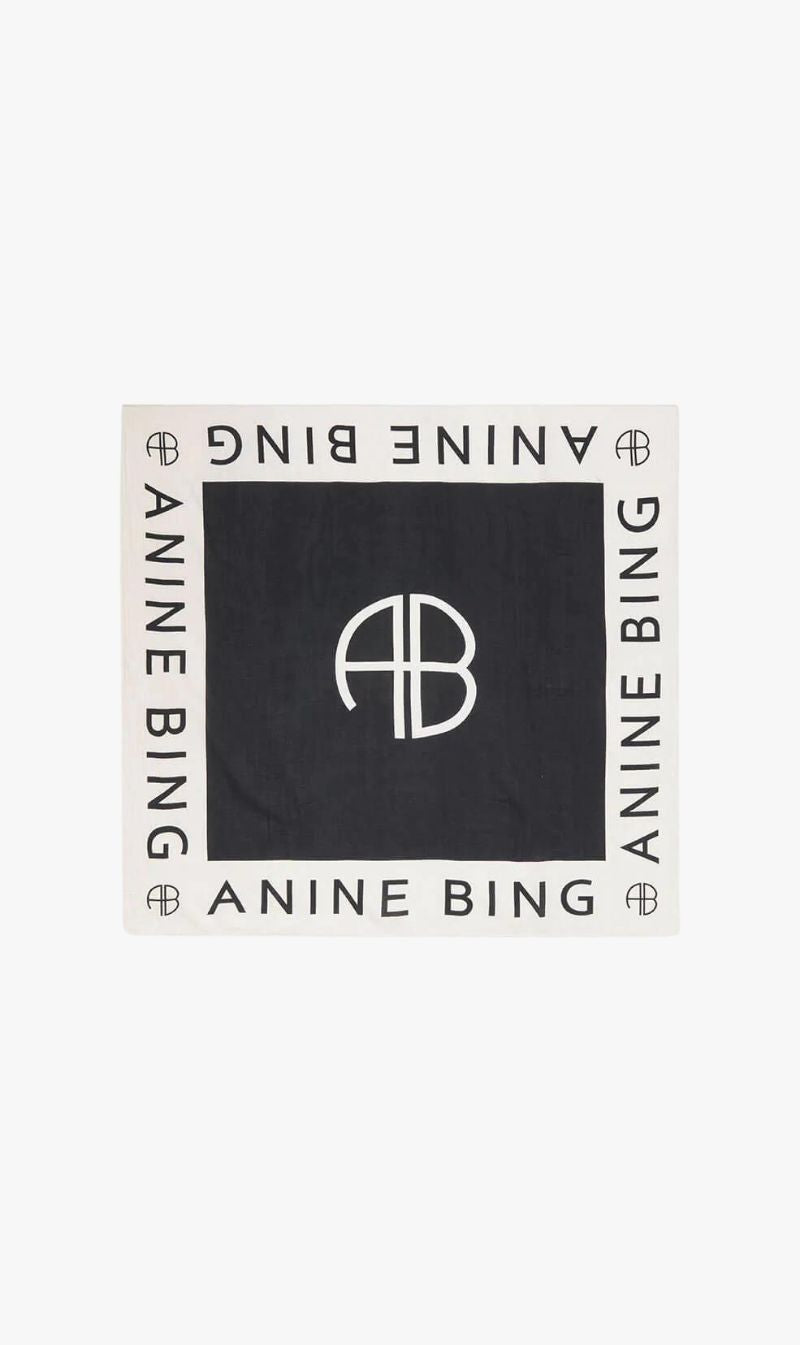 Anine Bing | Praia Sarong - Black And Cream