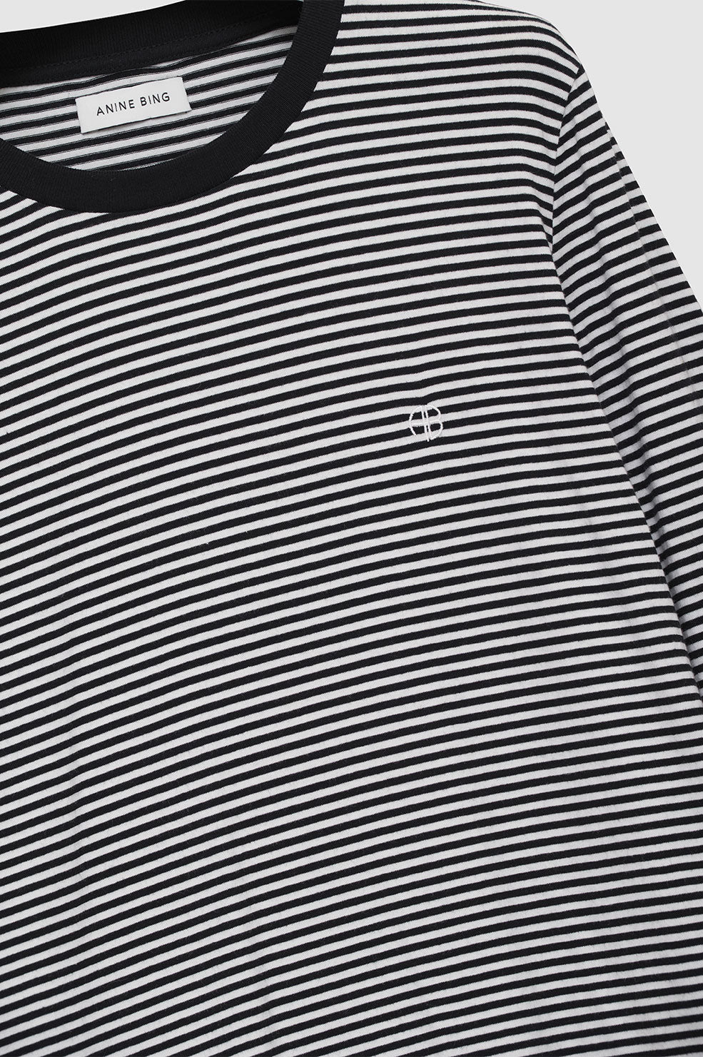 Anine Bing | Rylan Tee - Black & White Stripe