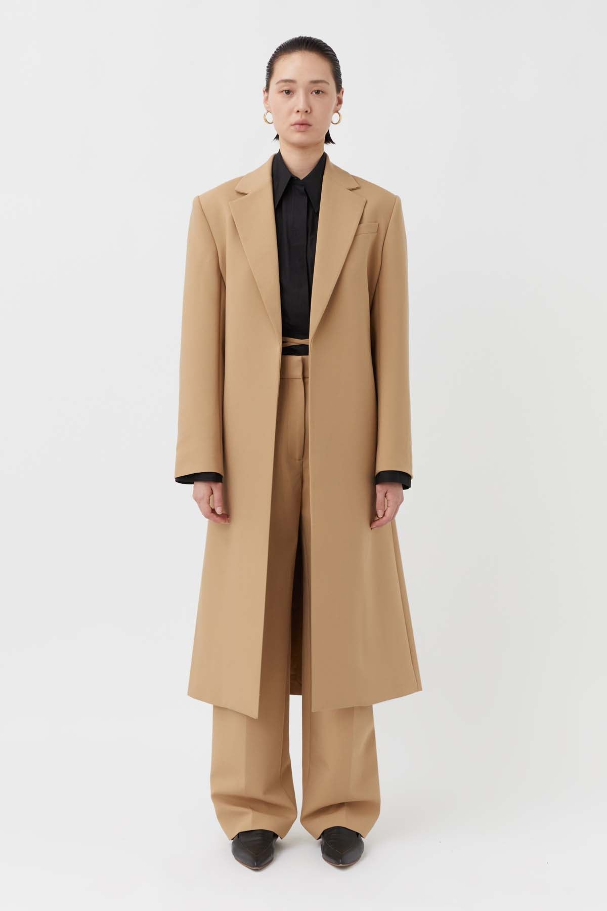 The bay shop camel coat