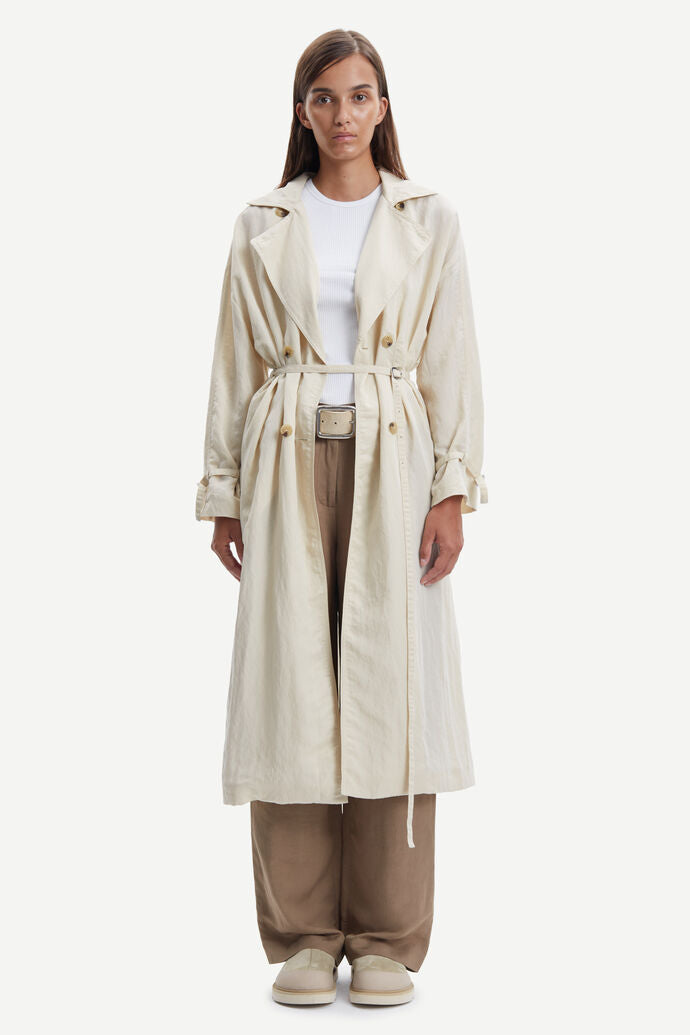 Samsoe Samsoe | Alessia Trenchcoat - Brown Rice