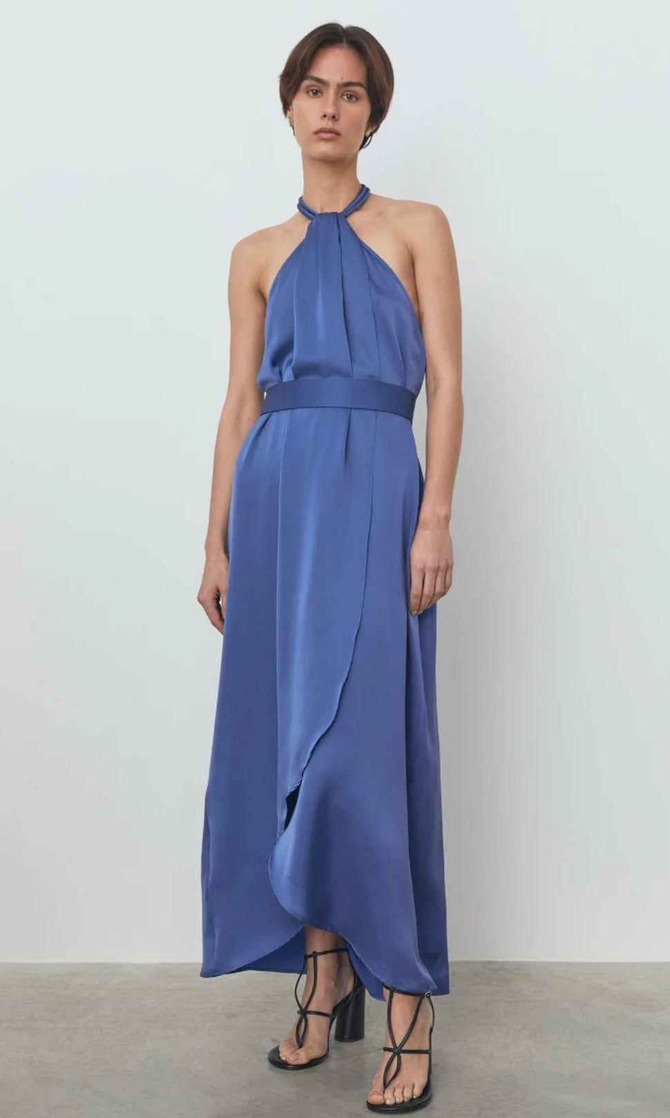 Viktoria & Woods | Beatrice Halter Dress - Cobalt