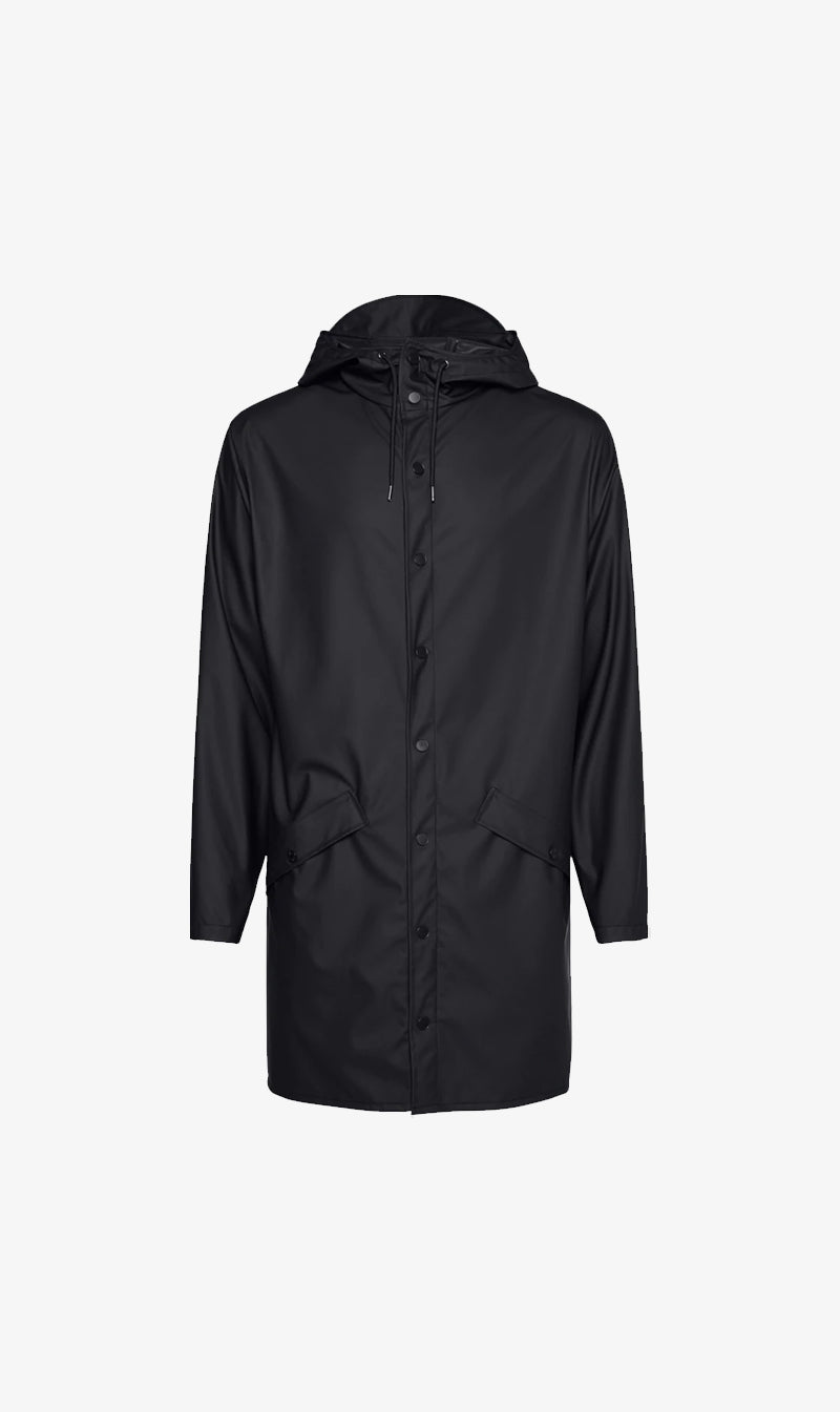 RAINS | Long Jacket - Black