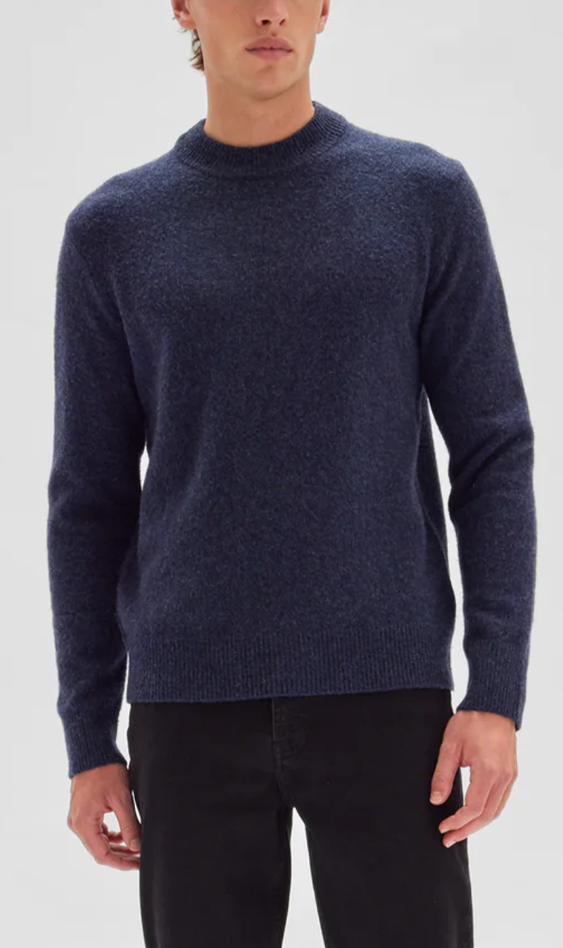 Assembly label 2025 grey jumper