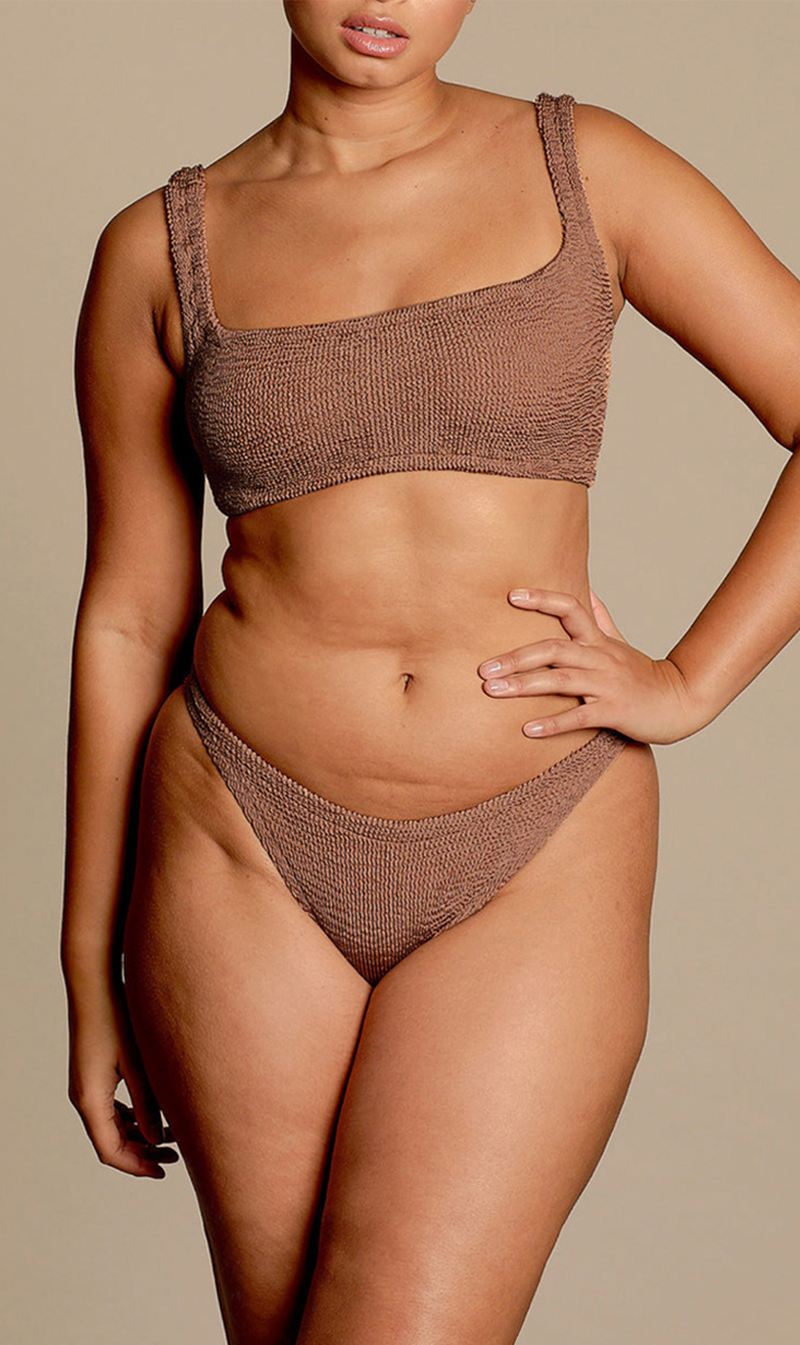 Hunza G | Xandra Bikini - Metallic Cocoa