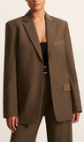 Matteau | Relaxed Tailored Blazer - Coffee