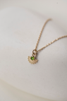 Zoe & Morgan | Eos Necklace - 22k Gold plate With Chrome Diopside