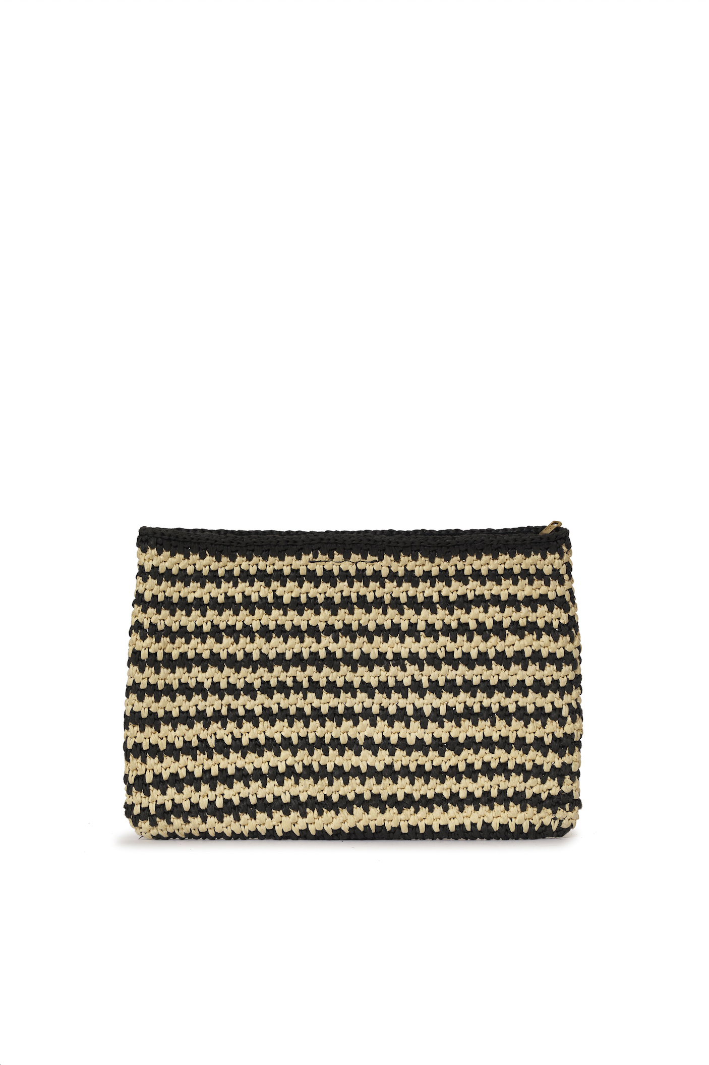 Anine Bing | Rio Pouch - Black & Natural Stripe