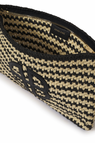 Anine Bing | Rio Pouch - Black & Natural Stripe