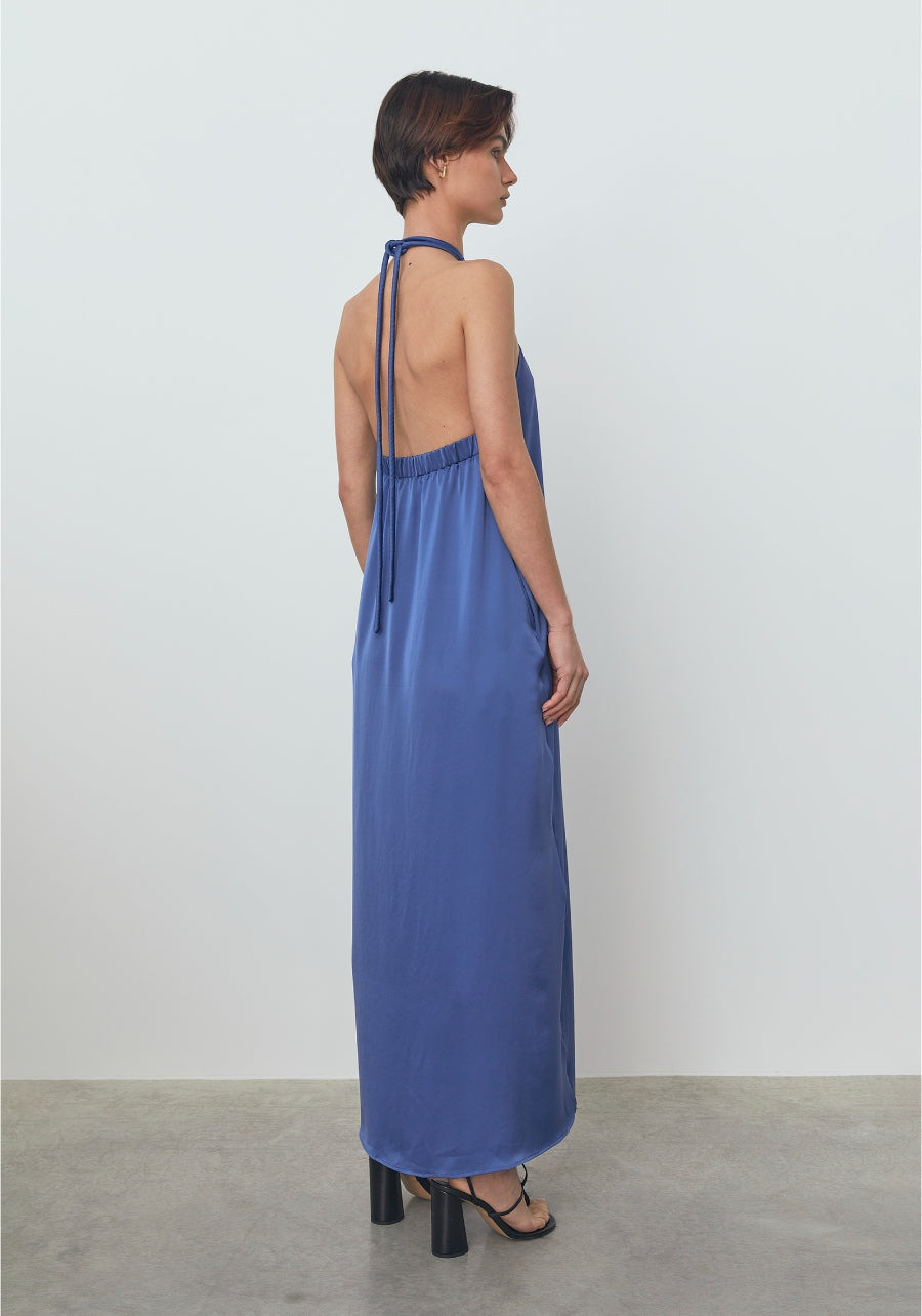 Viktoria & Woods | Beatrice Halter Dress - Cobalt