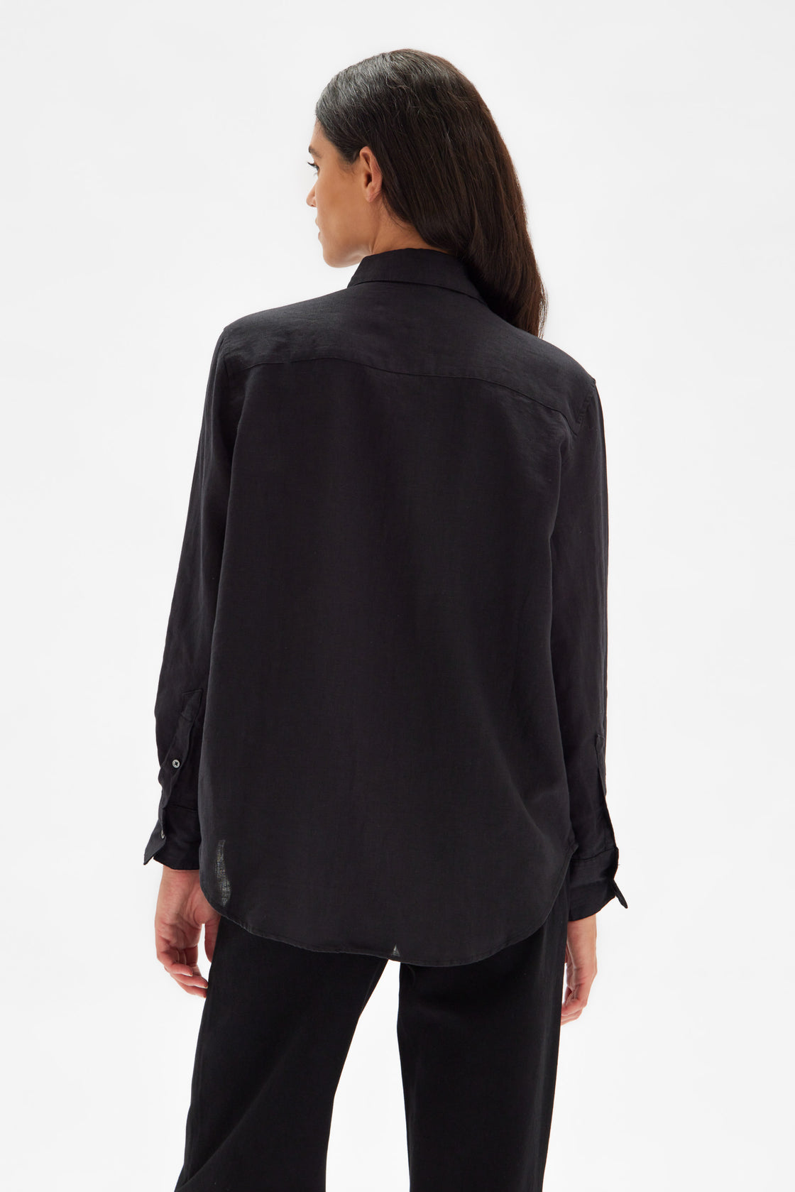 Assembly Label | Xander Long Sleeve Shirt - Black