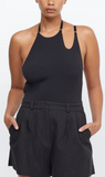 Bec + Bridge | Zadie Asym Bodysuit - Black