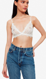 Anine Bing  | Lace Bra with Trim - Ivory