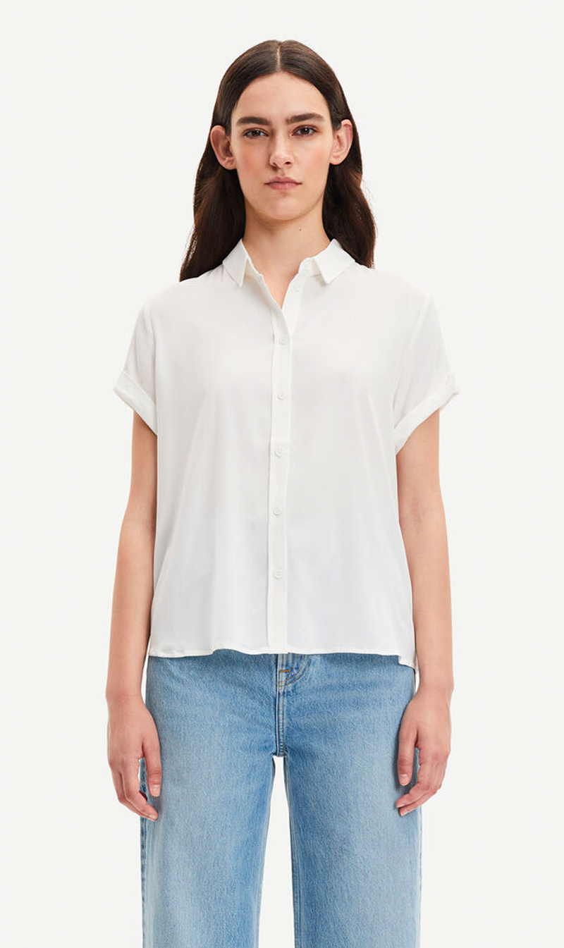 Samsoe Samsoe | Majan SS Shirt - Clear Cream