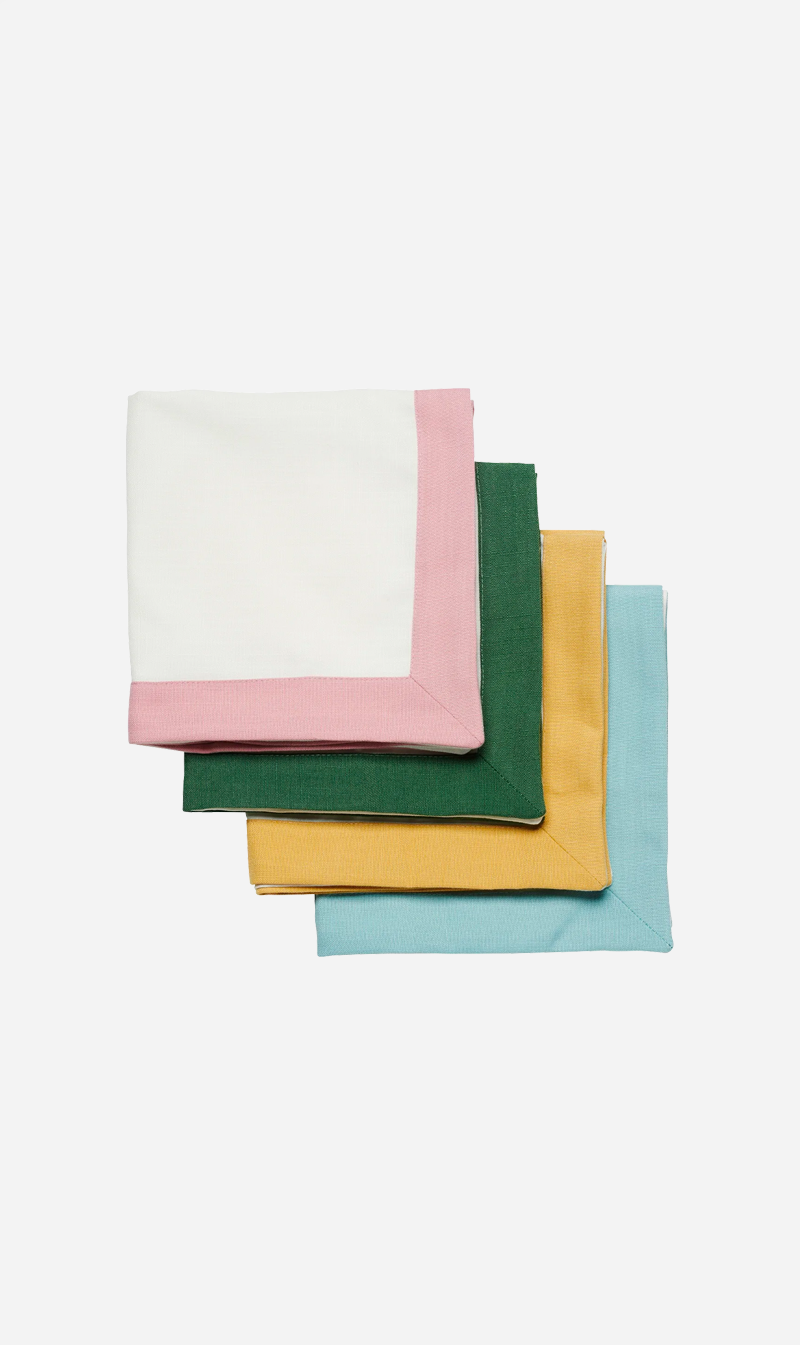 In The Round House | Napkin Set - Multi Colour