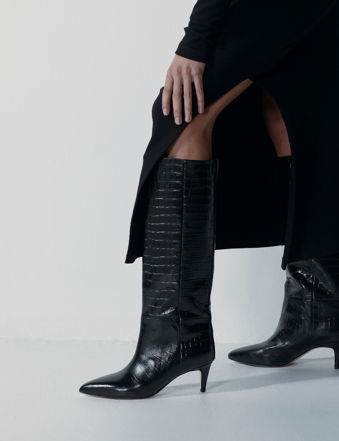 La Tribe | Sloane Boot - Black Croc